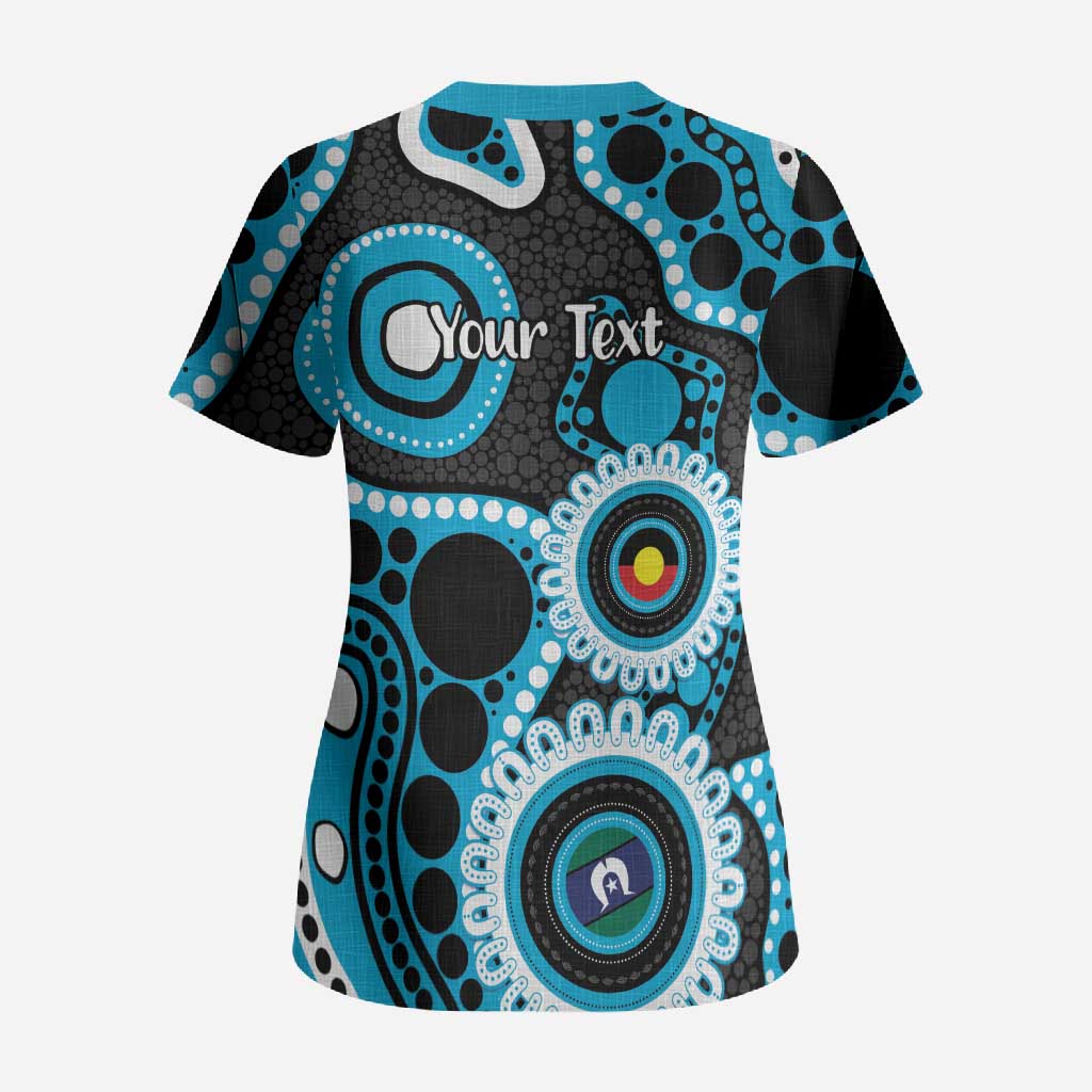 Sharks NAIDOC Week 2026 Personalised Scrub Top 50 Years of Deadly Aboriginal Art