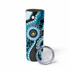 Sharks NAIDOC Week 2026 Personalised Skinny Tumbler 50 Years of Deadly Aboriginal Art