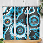 Sharks NAIDOC Week 2026 Personalised Skinny Tumbler 50 Years of Deadly Aboriginal Art