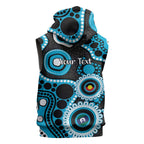 Sharks NAIDOC Week 2026 Personalised Sleeveless Zip Hoodie 50 Years of Deadly Aboriginal Art