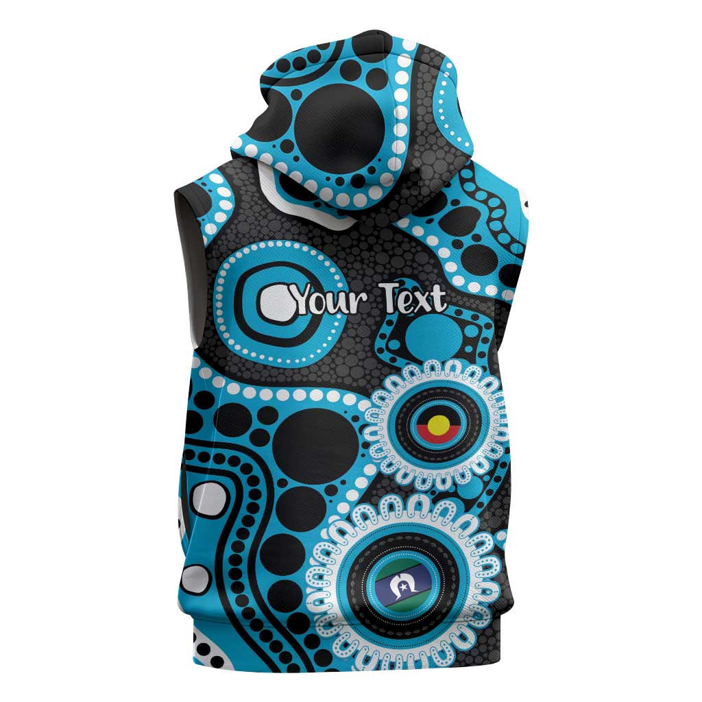 Sharks NAIDOC Week 2026 Personalised Sleeveless Zip Hoodie 50 Years of Deadly Aboriginal Art