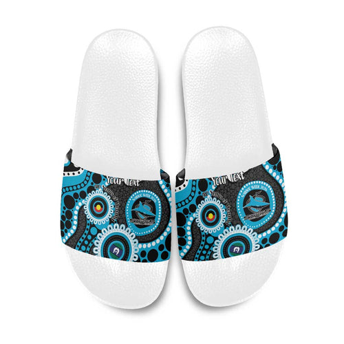 Sharks NAIDOC Week 2026 Personalised Slide Sandals 50 Years of Deadly Aboriginal Art