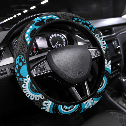 Sharks NAIDOC Week 2026 Steering Wheel Cover 50 Years of Deadly Aboriginal Art