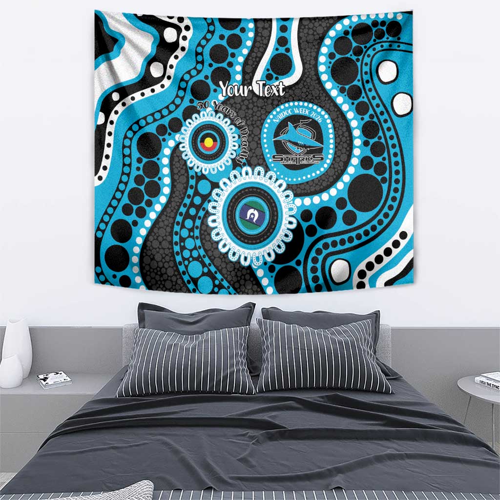 Sharks NAIDOC Week 2026 Personalised Tapestry 50 Years of Deadly Aboriginal Art