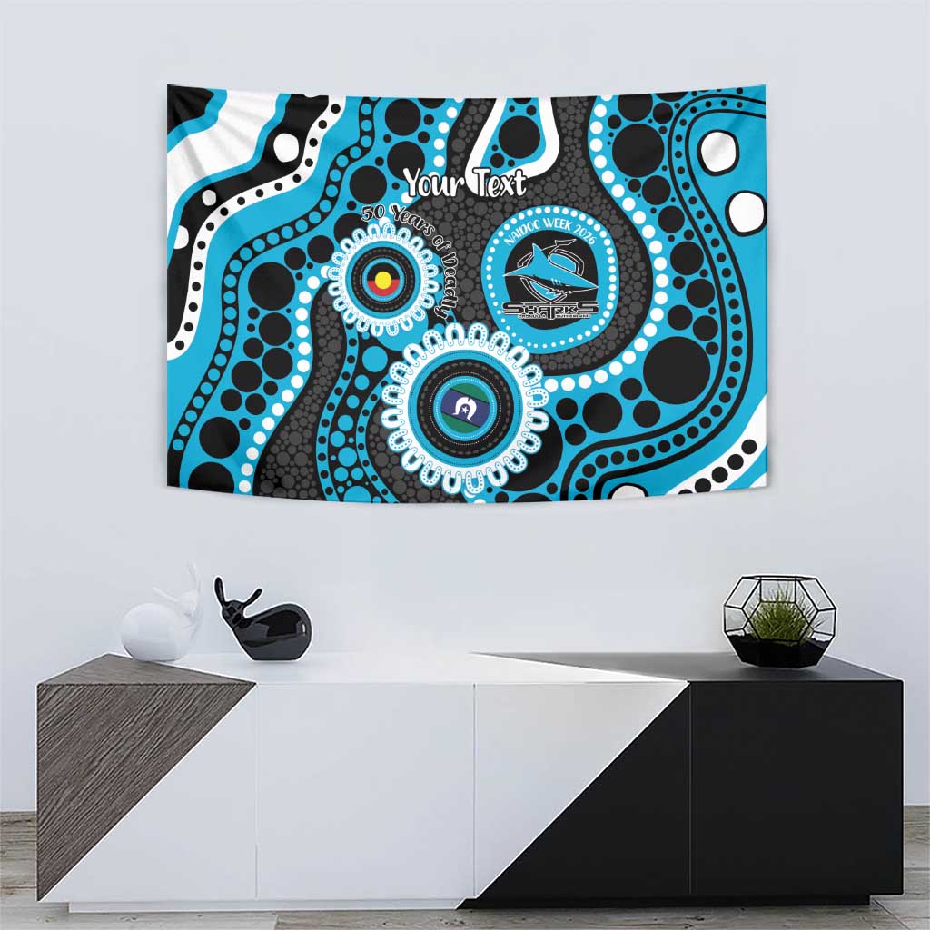 Sharks NAIDOC Week 2026 Personalised Tapestry 50 Years of Deadly Aboriginal Art