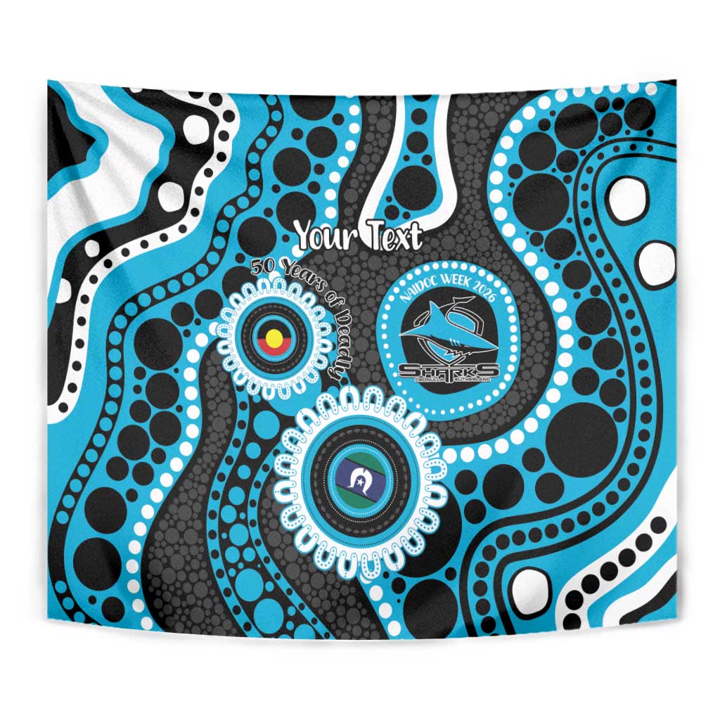 Sharks NAIDOC Week 2026 Personalised Tapestry 50 Years of Deadly Aboriginal Art