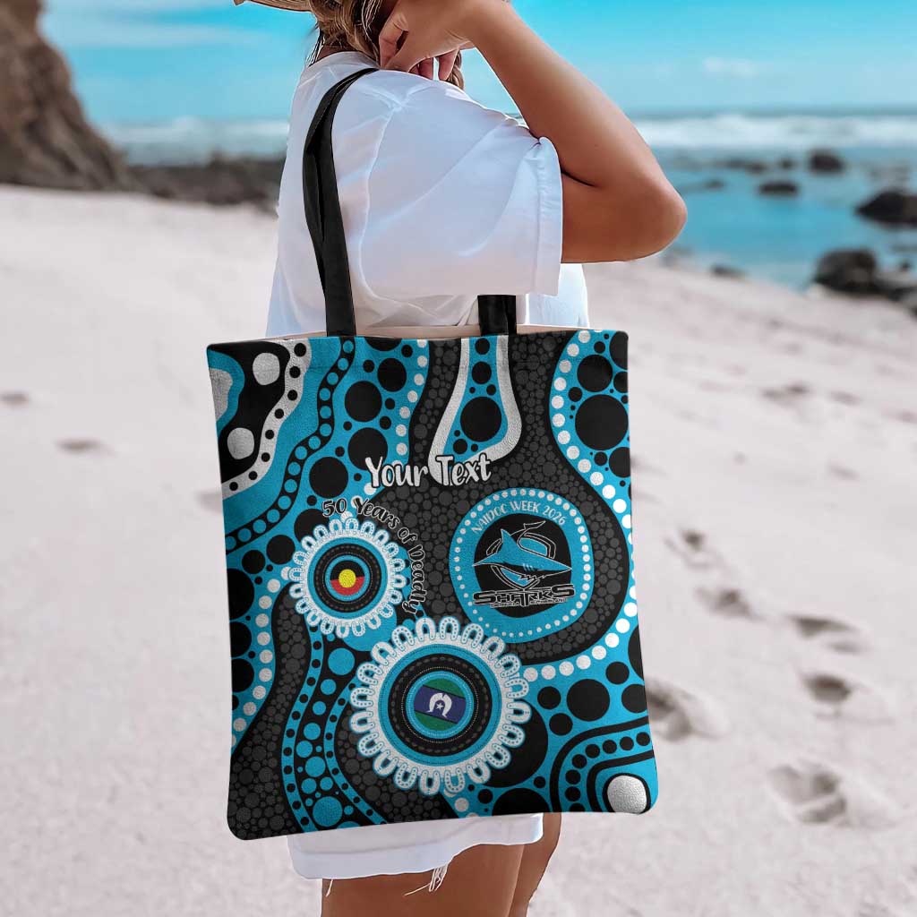 Sharks NAIDOC Week 2026 Personalised Tote Bag 50 Years of Deadly Aboriginal Art