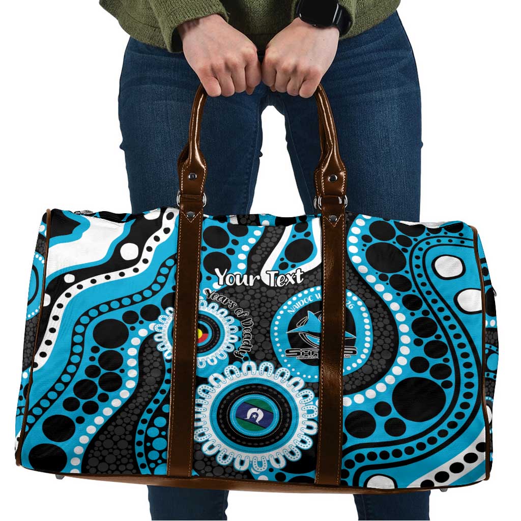 Sharks NAIDOC Week 2026 Personalised Travel Bag 50 Years of Deadly Aboriginal Art