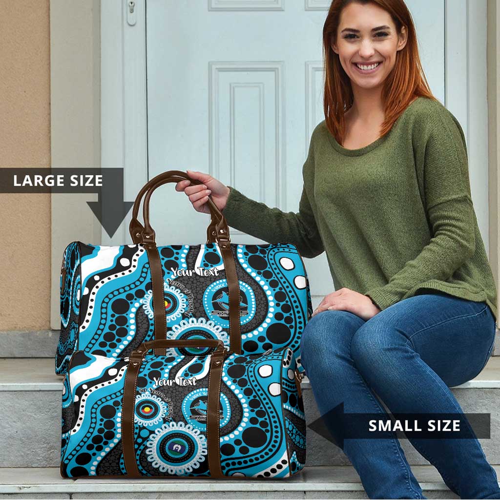 Sharks NAIDOC Week 2026 Personalised Travel Bag 50 Years of Deadly Aboriginal Art