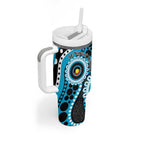 Sharks NAIDOC Week 2026 Personalised Tumbler With Handle 50 Years of Deadly Aboriginal Art