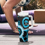 Sharks NAIDOC Week 2026 Personalised Tumbler With Handle 50 Years of Deadly Aboriginal Art