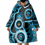 Sharks NAIDOC Week 2026 Personalised Wearable Blanket Hoodie 50 Years of Deadly Aboriginal Art