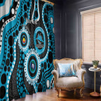Sharks NAIDOC Week 2026 Personalised Window Curtain 50 Years of Deadly Aboriginal Art