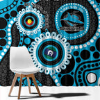 Sharks NAIDOC Week 2026 Personalised Window Curtain 50 Years of Deadly Aboriginal Art