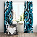 Sharks NAIDOC Week 2026 Personalised Window Curtain 50 Years of Deadly Aboriginal Art