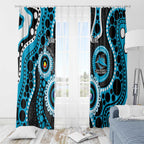 Sharks NAIDOC Week 2026 Personalised Window Curtain 50 Years of Deadly Aboriginal Art