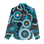 Sharks NAIDOC Week 2026 Personalised Women Casual Shirt 50 Years of Deadly Aboriginal Art