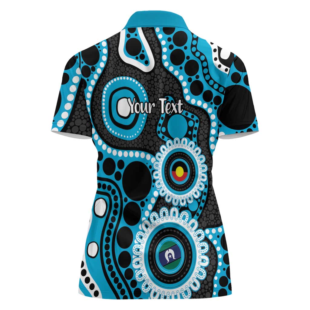 Sharks NAIDOC Week 2026 Personalised Women Polo Shirt 50 Years of Deadly Aboriginal Art