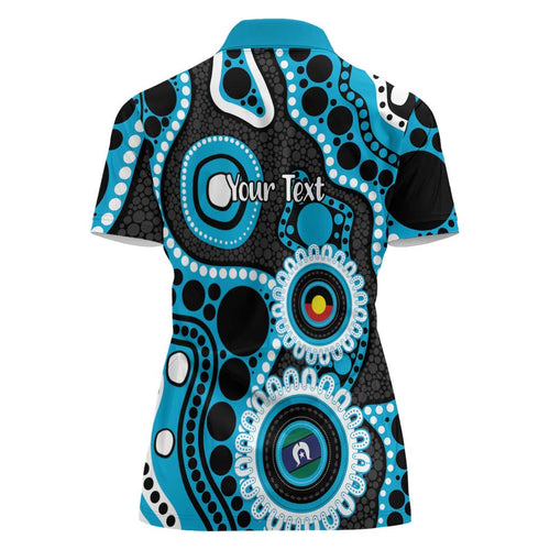 Sharks NAIDOC Week 2026 Personalised Women Polo Shirt 50 Years of Deadly Aboriginal Art