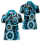 Sharks NAIDOC Week 2026 Personalised Women Polo Shirt 50 Years of Deadly Aboriginal Art