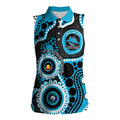 Sharks NAIDOC Week 2026 Personalised Women Sleeveless Polo Shirt 50 Years of Deadly Aboriginal Art