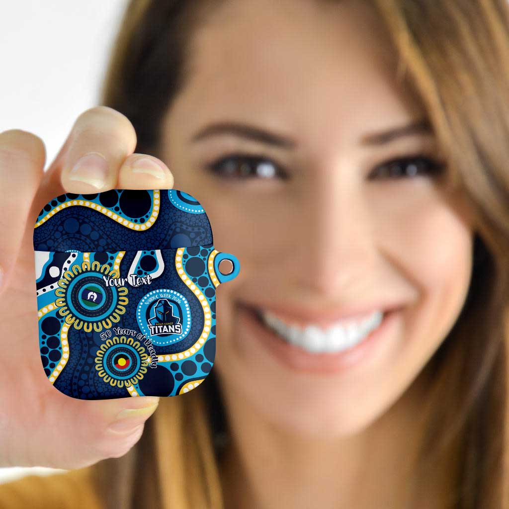 Titans NAIDOC Week 2026 Personalised AirPods Case 50 Years of Deadly Aboriginal Art