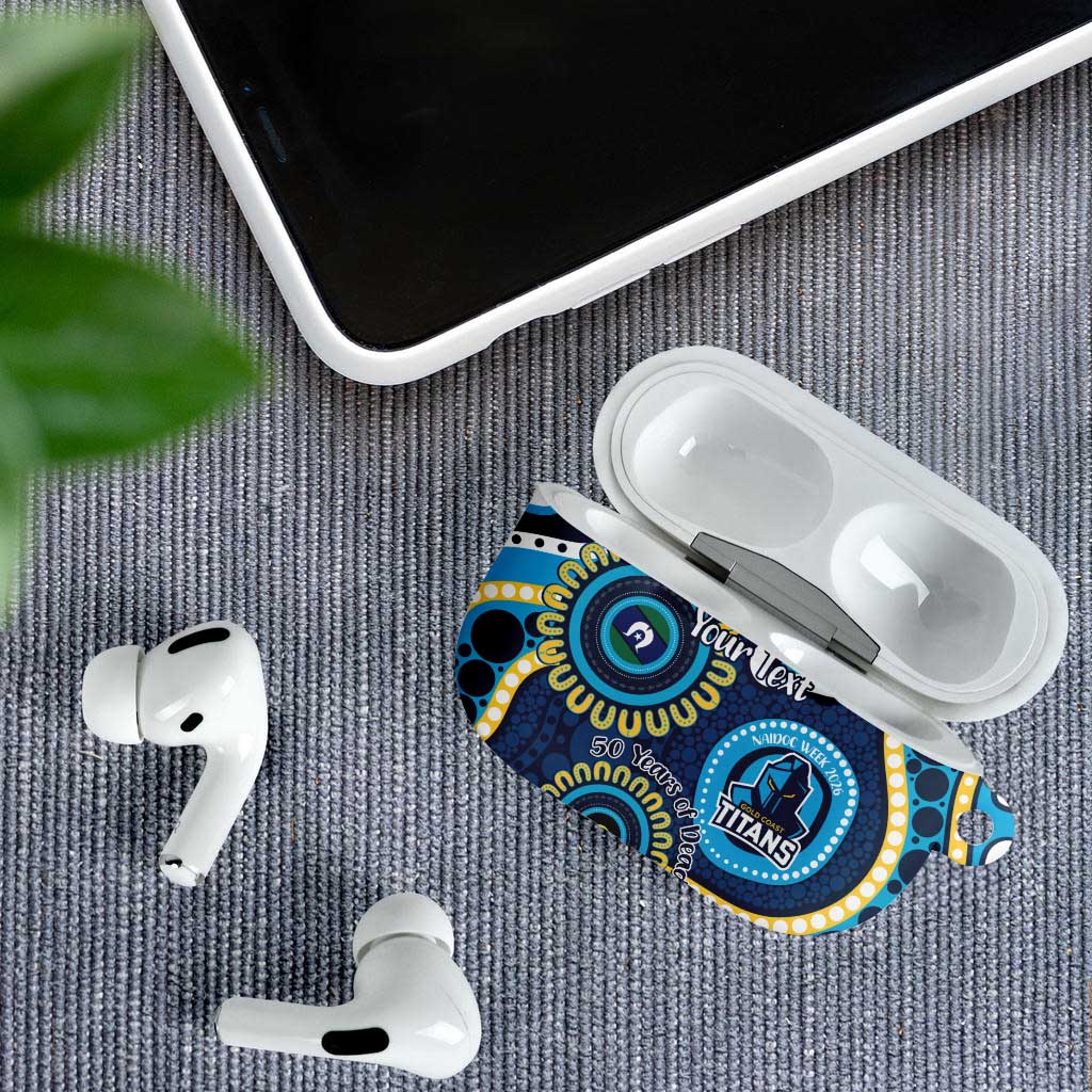 Titans NAIDOC Week 2026 Personalised AirPods Case 50 Years of Deadly Aboriginal Art