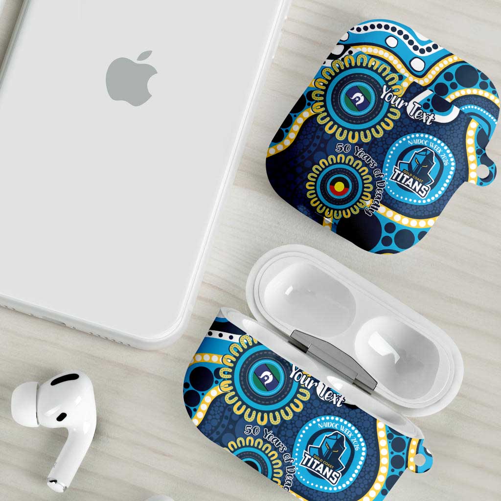 Titans NAIDOC Week 2026 Personalised AirPods Case 50 Years of Deadly Aboriginal Art