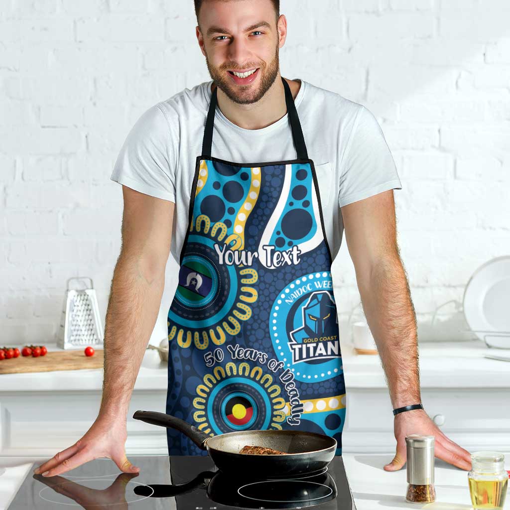 Titans NAIDOC Week 2026 Personalised Apron 50 Years of Deadly Aboriginal Art