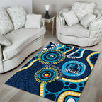 Titans NAIDOC Week 2026 Personalised Area Rug 50 Years of Deadly Aboriginal Art