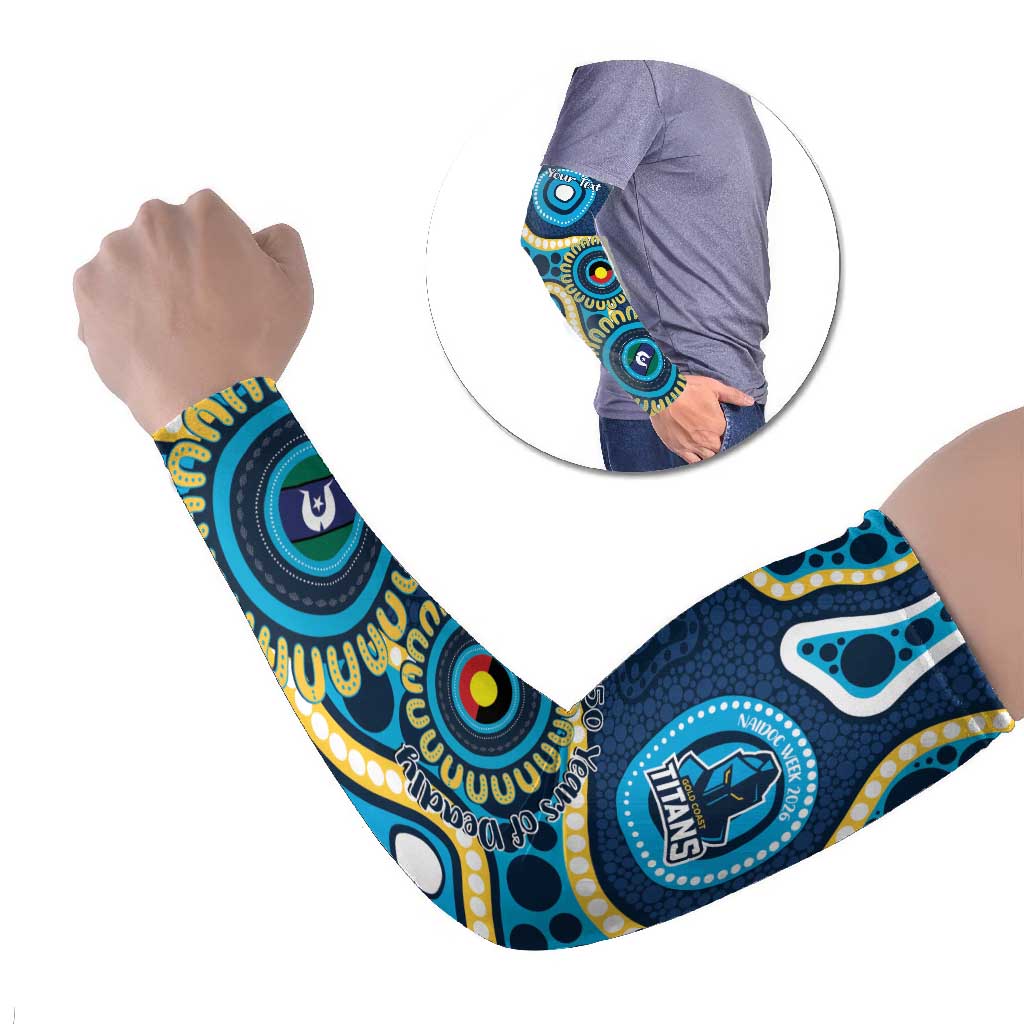 Titans NAIDOC Week 2026 Personalised Arm Sleeves 50 Years of Deadly Aboriginal Art