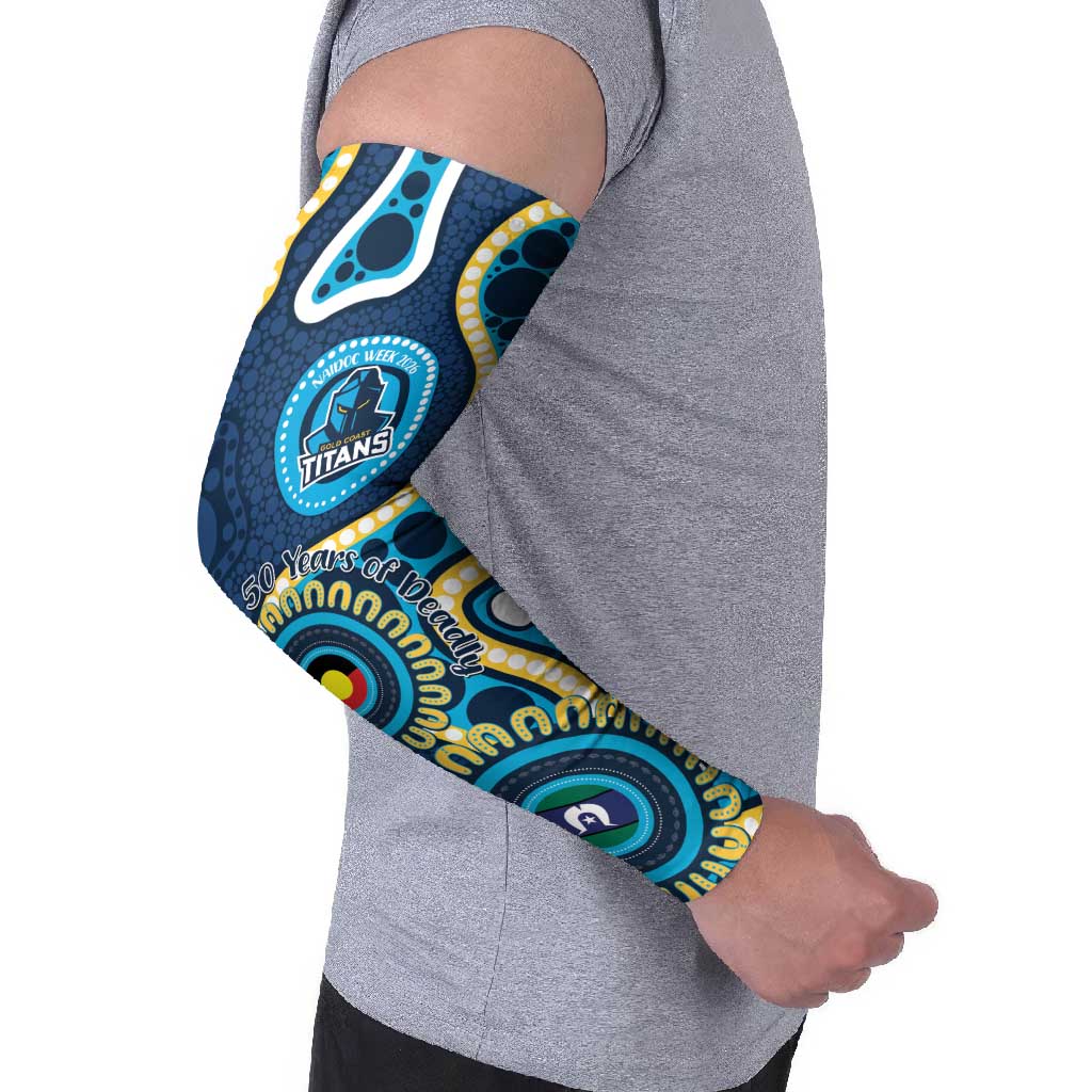 Titans NAIDOC Week 2026 Personalised Arm Sleeves 50 Years of Deadly Aboriginal Art