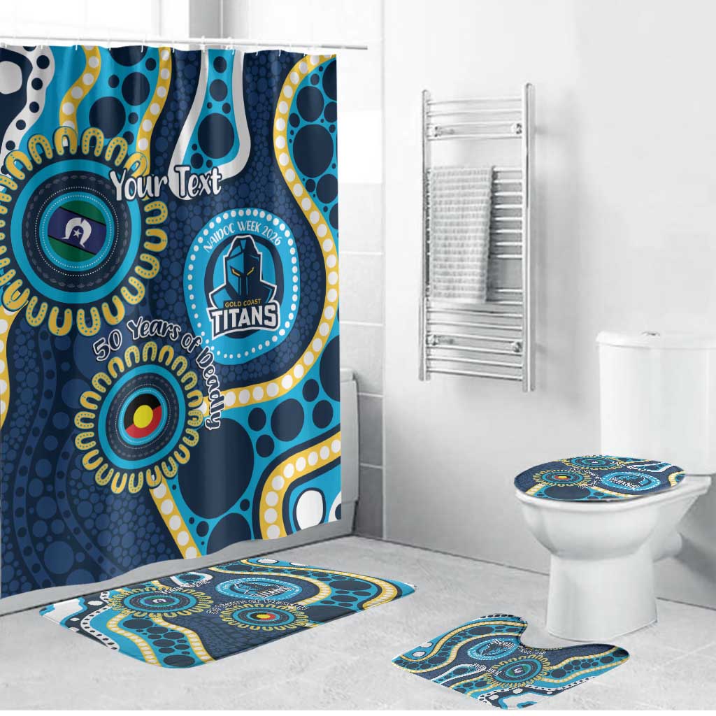 Titans NAIDOC Week 2026 Personalised Bathroom Set 50 Years of Deadly Aboriginal Art