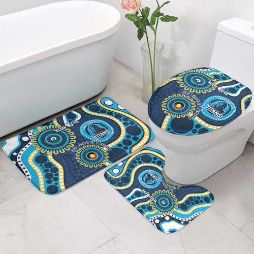 Titans NAIDOC Week 2026 Personalised Bathroom Set 50 Years of Deadly Aboriginal Art