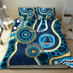 Titans NAIDOC Week 2026 Personalised Bedding Set 50 Years of Deadly Aboriginal Art