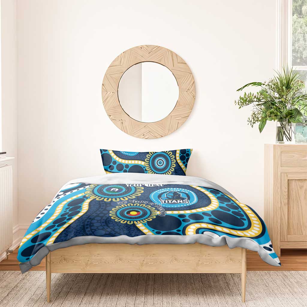 Titans NAIDOC Week 2026 Personalised Bedding Set 50 Years of Deadly Aboriginal Art