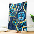 Titans NAIDOC Week 2026 Personalised Blanket 50 Years of Deadly Aboriginal Art