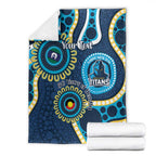 Titans NAIDOC Week 2026 Personalised Blanket 50 Years of Deadly Aboriginal Art