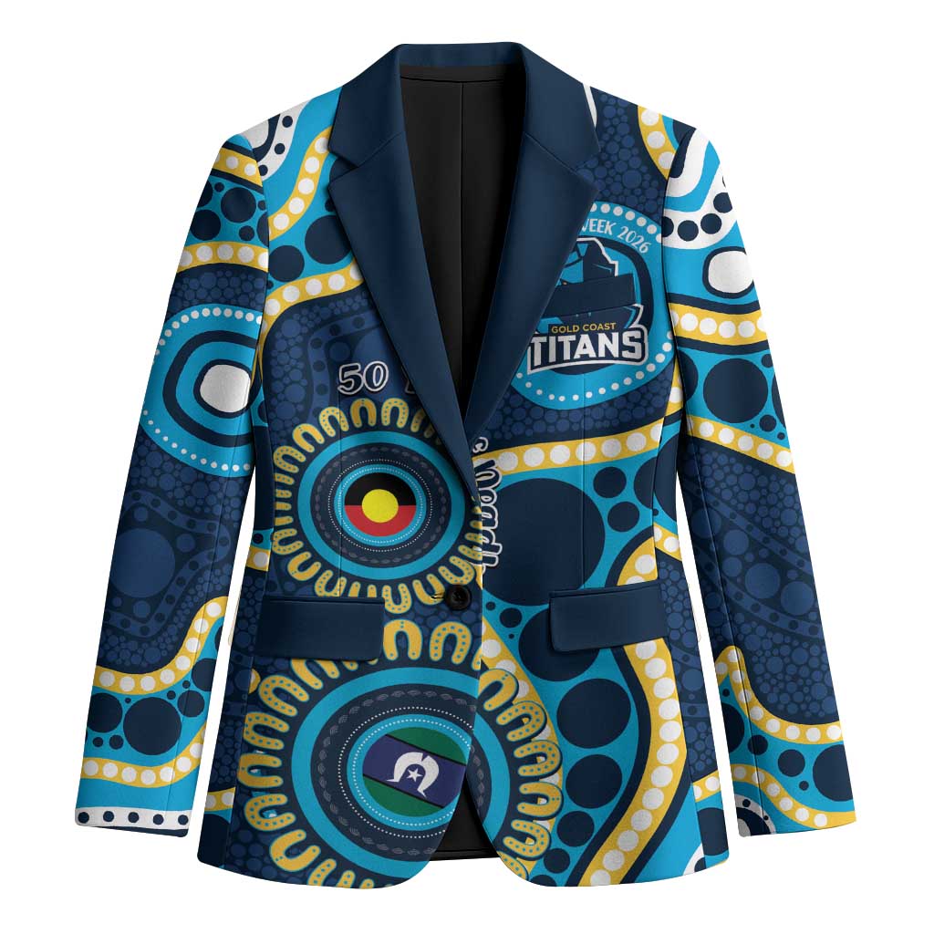 Titans NAIDOC Week 2026 Personalised Blazer 50 Years of Deadly Aboriginal Art