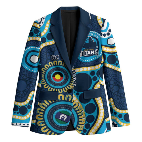 Titans NAIDOC Week 2026 Personalised Blazer 50 Years of Deadly Aboriginal Art