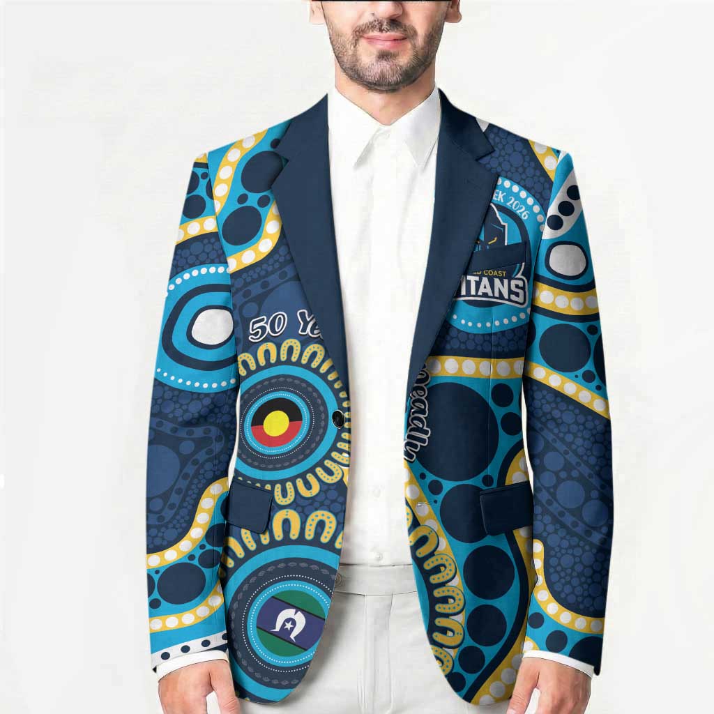 Titans NAIDOC Week 2026 Personalised Blazer 50 Years of Deadly Aboriginal Art