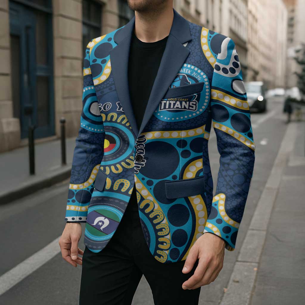 Titans NAIDOC Week 2026 Personalised Blazer 50 Years of Deadly Aboriginal Art
