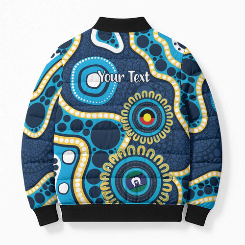 Titans NAIDOC Week 2026 Personalised Bomber Puffer Jacket 50 Years of Deadly Aboriginal Art