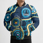 Titans NAIDOC Week 2026 Personalised Bomber Puffer Jacket 50 Years of Deadly Aboriginal Art
