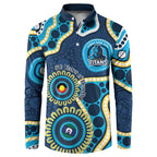Titans NAIDOC Week 2026 Personalised Button Sweatshirt 50 Years of Deadly Aboriginal Art