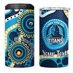 Titans NAIDOC Week 2026 Personalised 4 in 1 Can Cooler Tumbler 50 Years of Deadly Aboriginal Art