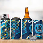 Titans NAIDOC Week 2026 Personalised 4 in 1 Can Cooler Tumbler 50 Years of Deadly Aboriginal Art