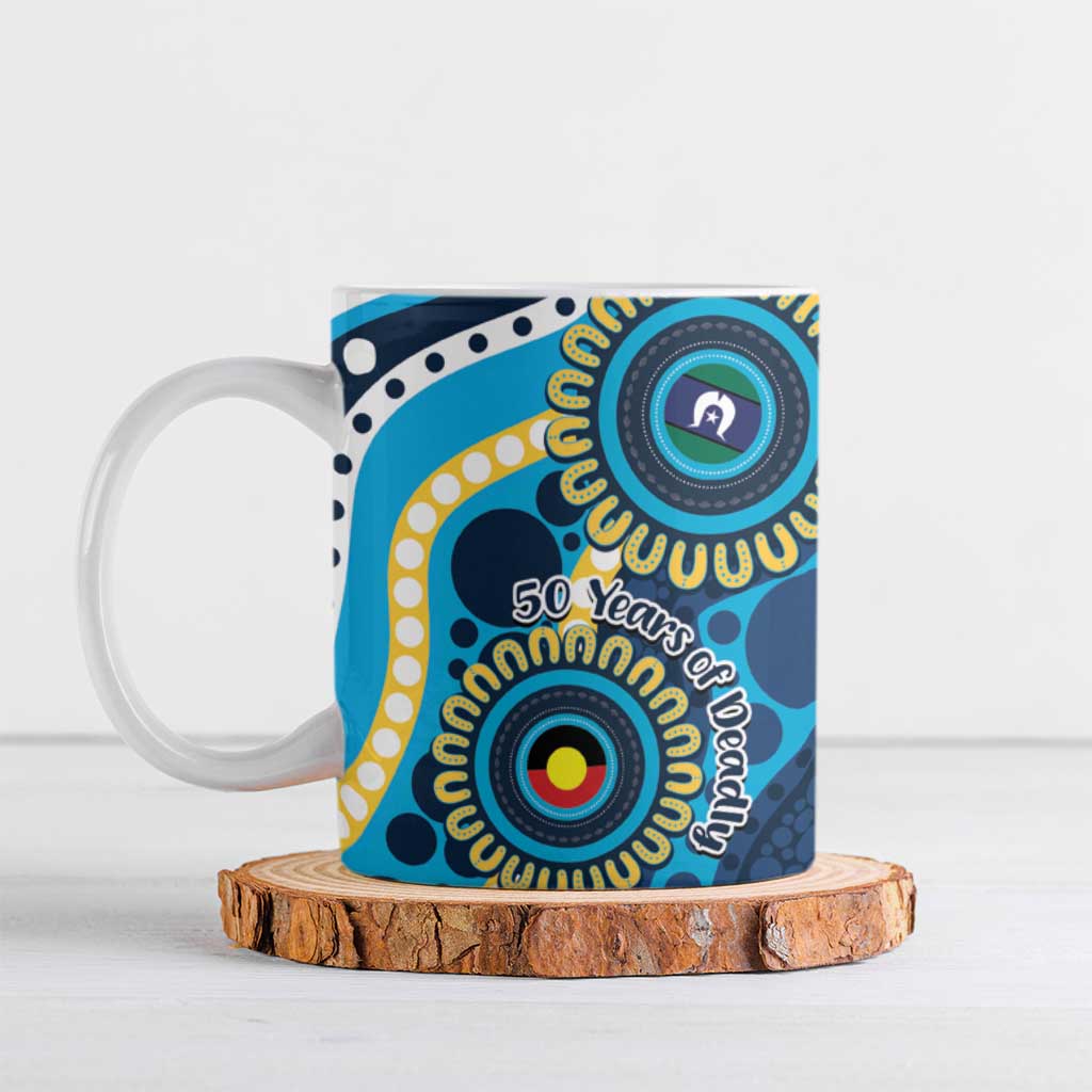 Titans NAIDOC Week 2026 Personalised Ceramic Mug 50 Years of Deadly Aboriginal Art