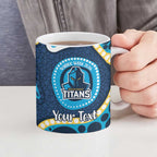 Titans NAIDOC Week 2026 Personalised Ceramic Mug 50 Years of Deadly Aboriginal Art
