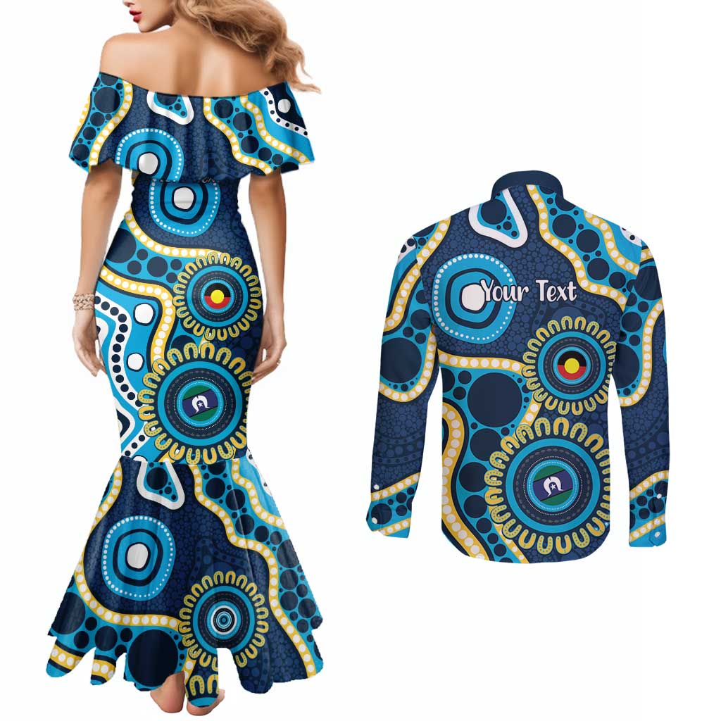 Titans NAIDOC Week 2026 Personalised Couples Matching Mermaid Dress and Long Sleeve Button Shirt 50 Years of Deadly Aboriginal Art
